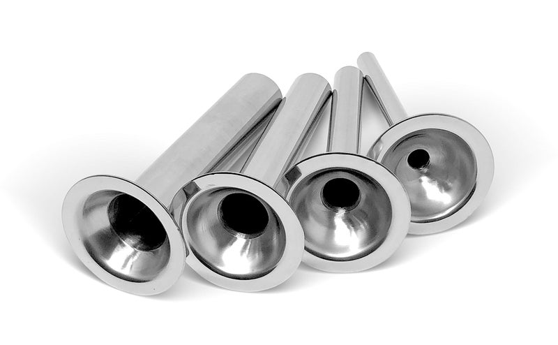 Tesor #8 Stainless Steel Sausage Stuffing Tubes for Meat Grinder (Set of 4) - Image 2
